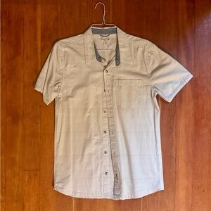 Toad&Co Men's Light Tan Casual Button Down Shirt